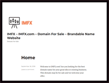 Tablet Screenshot of imfx.com